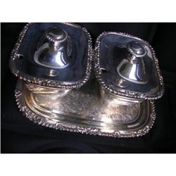 Marked Antique Highly Scrolled Pair of SiLVER #1282352