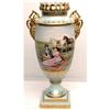 Image 1 : Vienna Porcelain Two Handled Tall Vase #1282362