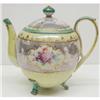 Image 1 : HAND PAINTED LUSTER FLORAL   TEAPOT #1300617