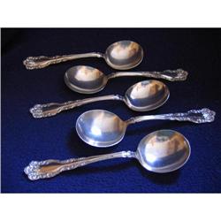 5 Rogers boullion spoons, Lexington pattern #1300744