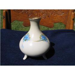HAND PAINTED FOOTED VASE #1300752