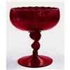 Image 1 : Ruby Red Elegant Depression Glass TWIST Compote#1300932