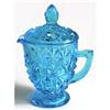 Image 1 :  Aqua Blue Cubic  Covered  Syrup Pitcher #1300979