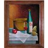 Image 1 : ORIG OIL PAINTING STILL LIFE WITH WINE AND #1301178