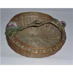 Antique Appalachian Pine Needle Basket with #1301202