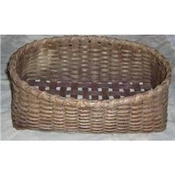 Antique Appalachian Split Oak Basket #1301208