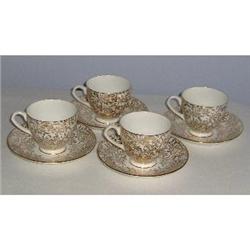 Gold Design English Bone China Tea Cups and #1301213