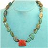 Image 1 : STERLING SILVER CHRYSOCOLLA CORAL Necklace  #1316506