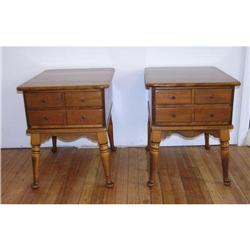 Pair of Chippendale Cherry End Tables #1316510