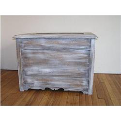 Shabby Chic Painted Antique Blanket Chest  #1316512