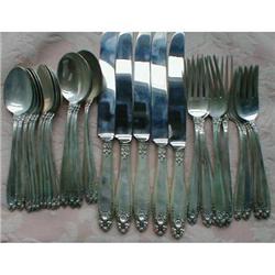 Sterling PRELUDE Flatware: 31 pcs INTERNATIONAL#1316543