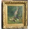 Image 1 : 19TH C. OIL PAINTING ON CANVAS SIGNED CERAMANO #1316548