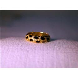 18K Hidalgo YG Enamel Leopard Diamond Band #1316911