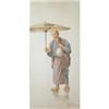 Image 1 : Rare Orig. Takuji Nakamura Painting, c.1925 #1337392
