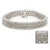 Image 1 : 10 CARAT DIAMOND BUBBLE TENNIS BRACELET HUGE #1337639