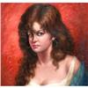 Image 1 : ORIG OIL PAINTING PORTRAIT OF A YOUNG LADY #1337841