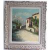 Image 1 : R.U.Rinaldi Listed "Italian Villa" Oil Painting#1337996