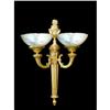 Image 1 : A pair of alabaster and bronze sconces #1338091