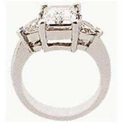 0.65 CTS  DIAMOND RING WHITE GOLD 3 STONE #1338248