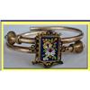 Image 1 : MICROMOSAIC VICTORIAN CROSSOVER BRACELET GOLD #1338359