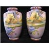 Image 1 : Matching Set NIPPON  Moriage Pinched Side Vases#1354894