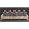 Image 1 : Set of 5 Depression Glass Lotion Bottles #1355156