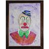 Image 1 : ORIG PAINTING PORTRAIT OF A CRYING CLOWN #1355388
