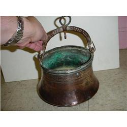 French copper cauldron, early 1800's  #1355530