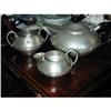 Image 1 : Old Polished Pewter Tea Set/A. Knox design #1355656
