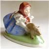 Image 1 : Playful girl with a pig from Herend. #1355663