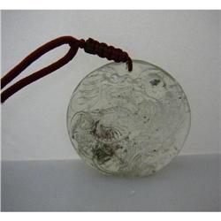 Clear Crystal Round Dragon Pendant / Ornament #1355826