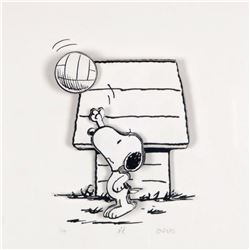 Peanuts, "Champ" Hand Numbered Limited Edition 3D Decoupage with Certificate of Authenticity.