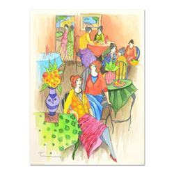 Itzchak Tarkay (1935-2012), Original Mixed Media Watercolor, Hand Signed with Letter of Authenticity