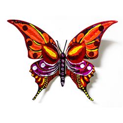 Patricia Govezensky- Original Painting on Cutout Steel "Butterfly CCLX"