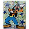 Image 1 : Jozza, "Goofy" Hand Signed Original Mixed Media on Canvas with COA.