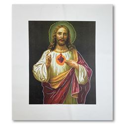 Steve Kaufman (1960-2010), "Jesus Peace State One" Hand Signed and Numbered Limited Edition Hand Pul