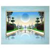 Image 1 : Ken Shotwell, "Surreal Garden" Hand Signed Original Panting on Board with Certificate of Authenticit