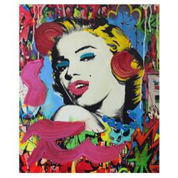 Nastya Rovenskaya- Mixed Media "Marilyn Monroe I"