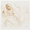 Image 2 : "Three Women in the Fields" Limited Edition Lithograph by Edna Hibel (1917-2014), Numbered and Hand 