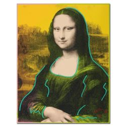 Ringo, "Mona" One-of-a-Kind Hand-Pulled Silkscreen and Mixed Media Painting on Canvas, Hand Signed w