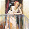 Image 2 : Pino (1931-2010), "At the Balcony" Limited Edition on Canvas, Numbered and Hand Signed with Certific
