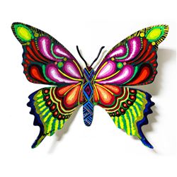 Patricia Govezensky- Original Painting on Cutout Steel "Butterfly CCLIV"