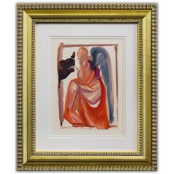 Salvador Dali- Original Color Woodcut on B.F.K. Rives Paper "Paradise 6"