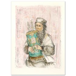 "Israeli Rabbi" Limited Edition Lithograph by Edna Hibel (1917-2014), Numbered and Hand Signed with 
