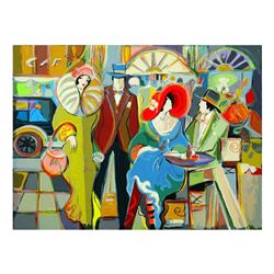 Isaac Maimon,  Cafe Society  Limited Edition Serigraph, Numbered and Hand Signed with Letter of Auth