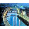 Image 1 : Alex Zwarenstein "Dublin by Night" Giclee on Canvas