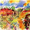 Image 2 : Wayne Ensrud "Castellare Vineyard in Chianti, Italy" Mixed Media Original Artwork; Hand Signed; COA