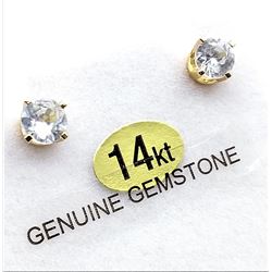 White Zircon Earrings