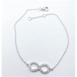 Sterling Silver Cubic Zirconia Bracelet