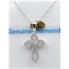 Image 1 : White Gold Diamond Cross Pendant